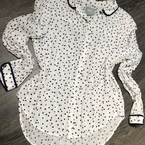 ⬇️ Anthropologie Maeve Polkadot Buttondown
